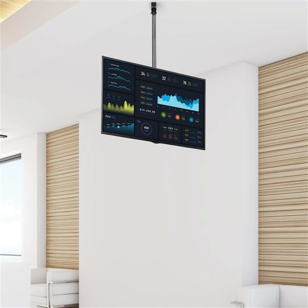 StarTech.com FPCEILPTBSP signage display mount 75" Black
