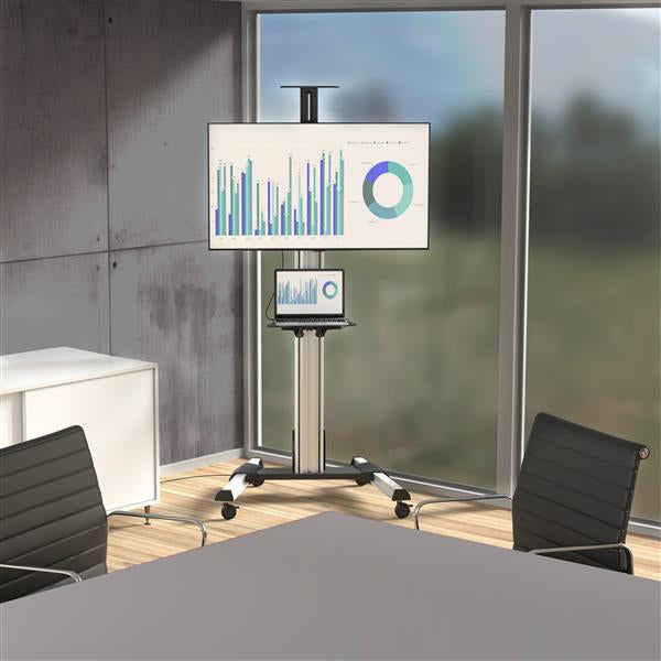StarTech.com STNDMTV70 signage display mount 75" Black, Stainless steel