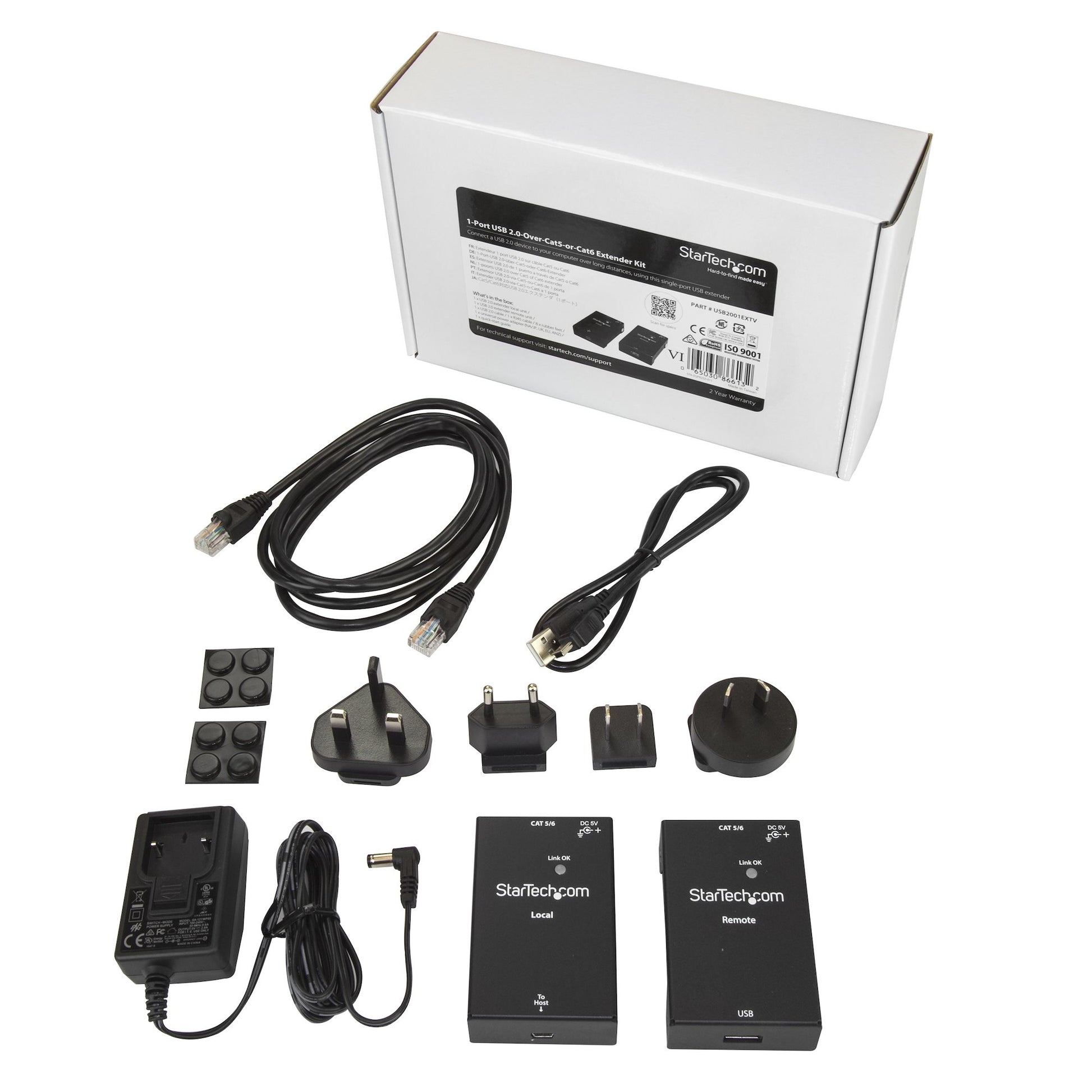 StarTech.com USB2001EXTV console extender Console transmitter & receiver 480 Mbit/s