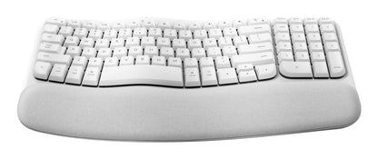 Logitech Wave Keys for Mac keyboard Universal RF Wireless + Bluetooth QWERTY English White