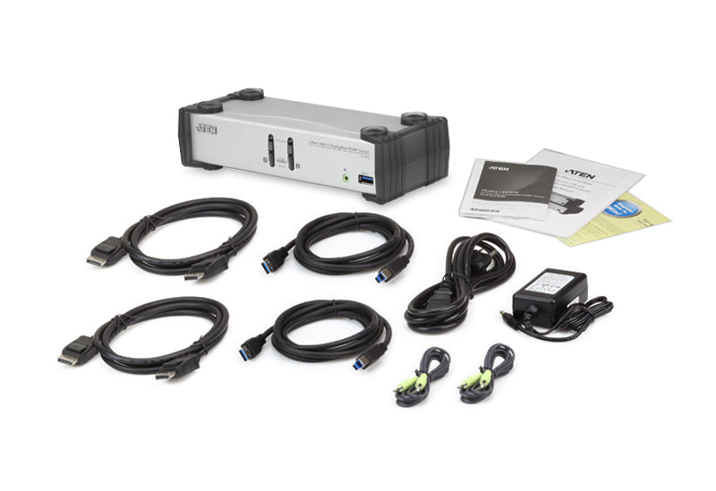 ATEN CS1912 KVM switch Black, Gray