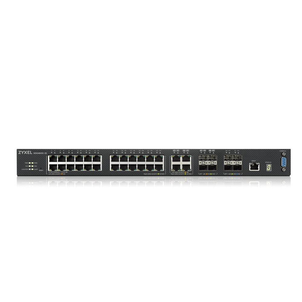 Zyxel XGS4600-32 network switch Managed L3 Gigabit Ethernet (10/100/1000) 1U Black