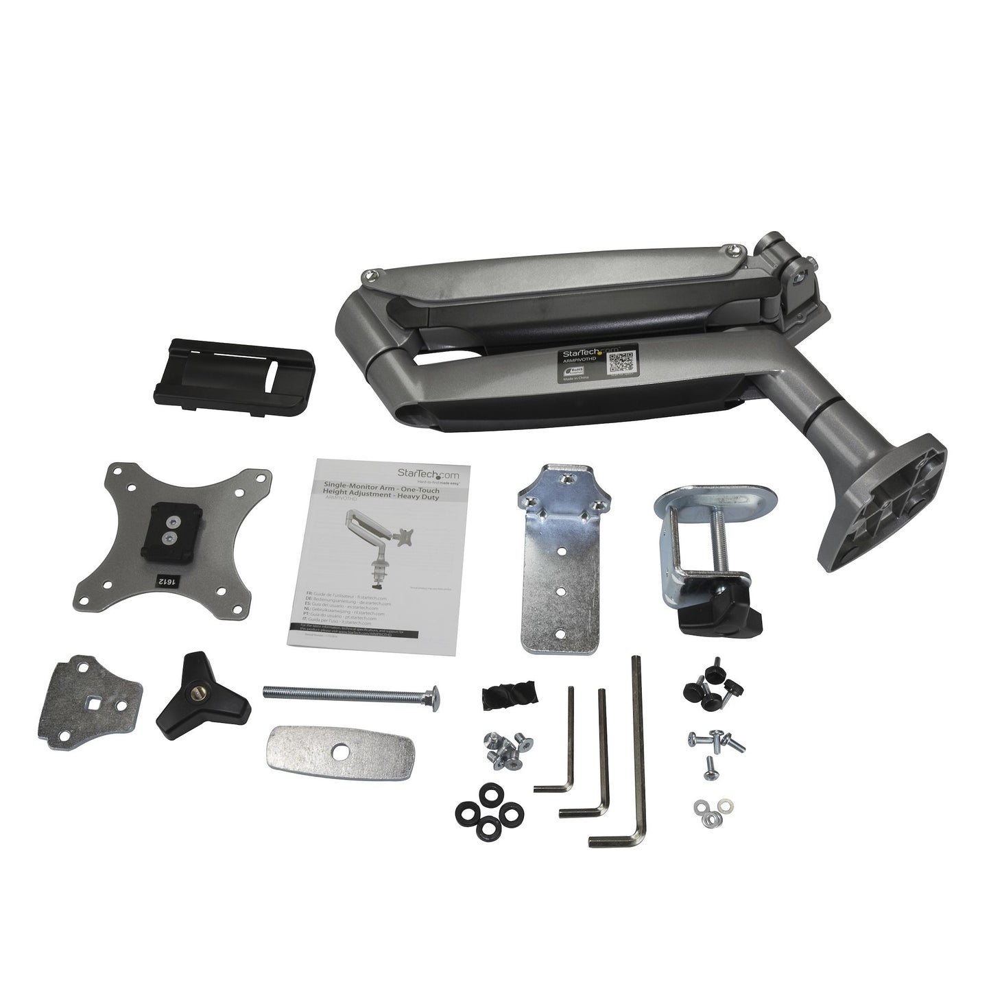 StarTech.com ARMPIVOTHD monitor mount / stand 32" Desk Silver
