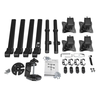 StarTech.com ARMQUAD monitor mount / stand 27" Desk Black
