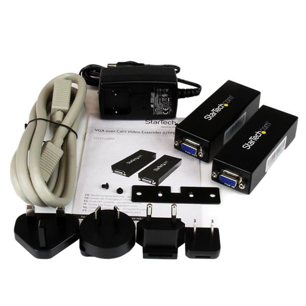 StarTech.com ST121UTPEP AV extender AV transmitter & receiver Black