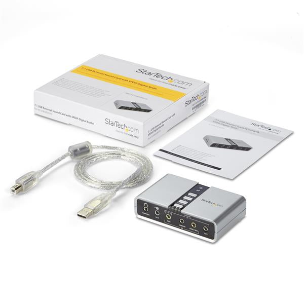 StarTech.com ICUSBAUDIO7D audio card 7.1 channels USB