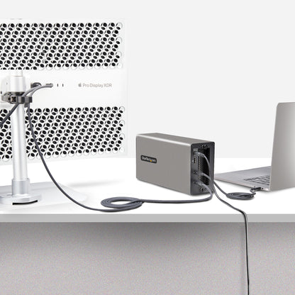 StarTech.com 2TBT3-PCIE-ENCLOSURE laptop dock/port replicator Wired Thunderbolt 3 Silver