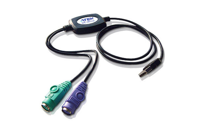 ATEN UC10KM-AT PS/2 cable 35.4" (0.9 m) 2x 6-p Mini-DIN USB A Black