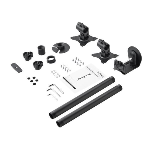 StarTech.com ARMDUALV monitor mount / stand 27" Desk Black
