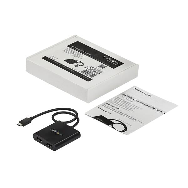 StarTech.com MSTCDP122HD USB graphics adapter 3840 x 2160 pixels Black
