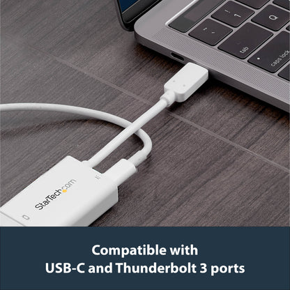 StarTech.com CDP2VGAUCPW USB graphics adapter 1920 x 1200 pixels White