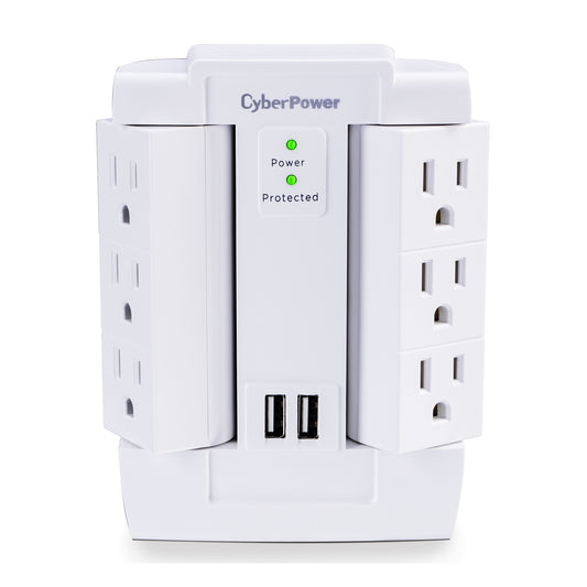 CyberPower CSP600WSURC2 surge protector White 6 AC outlet(s) 125 V