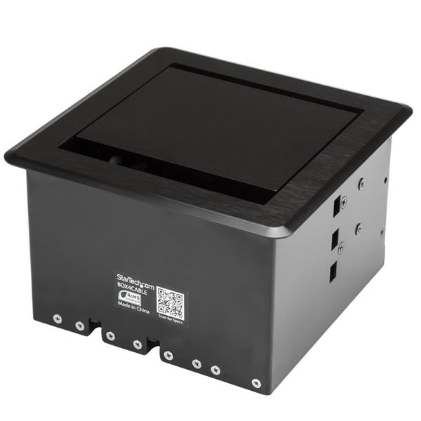 StarTech.com BOX4CABLE cable organizer Desk Cable box Black 1 pc(s)