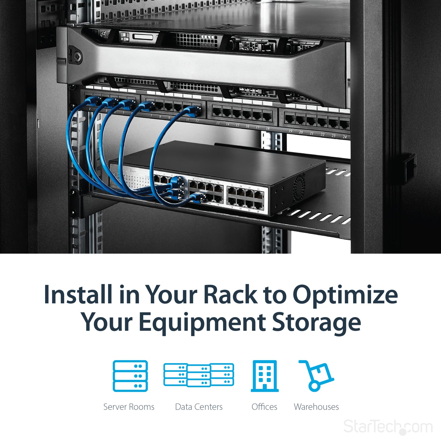 StarTech.com CABSHELF116V rack accessory Rack shelf