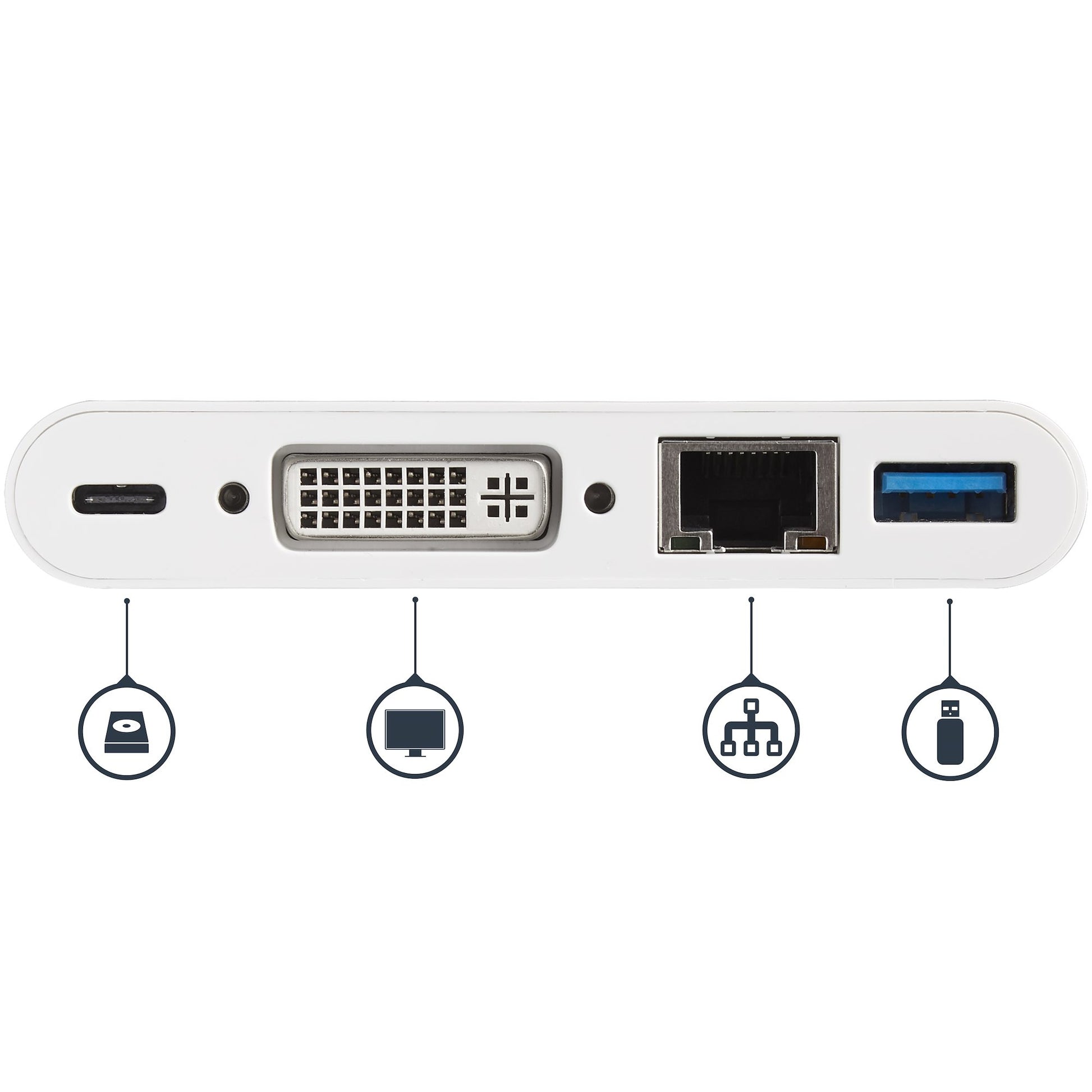 StarTech.com DKT30CDVPD laptop dock/port replicator Wired USB 3.2 Gen 1 (3.1 Gen 1) Type-C White