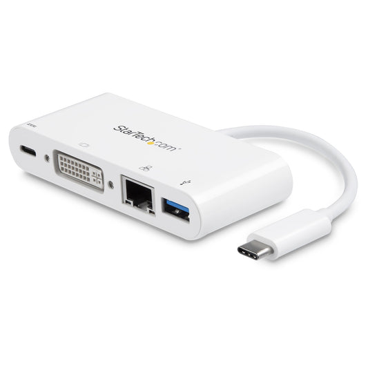 StarTech.com DKT30CDVPD laptop dock/port replicator Wired USB 3.2 Gen 1 (3.1 Gen 1) Type-C White