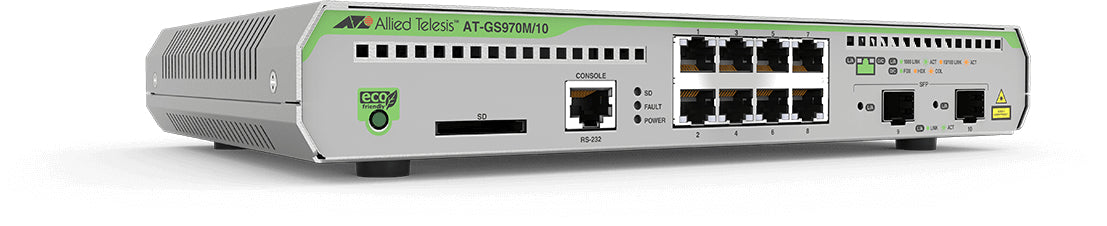 Allied Telesis GS970M/10 Managed L3 Gigabit Ethernet (10/100/1000) Gray