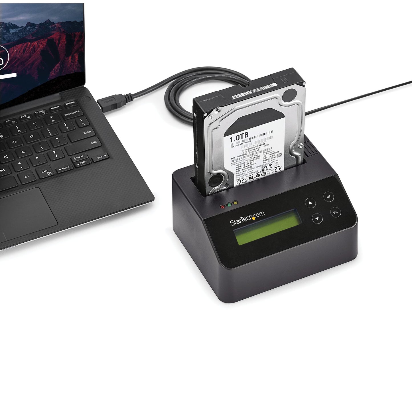 StarTech.com SDOCK1EU3P2 media duplicator HDD/SSD duplicator Black 1 copies