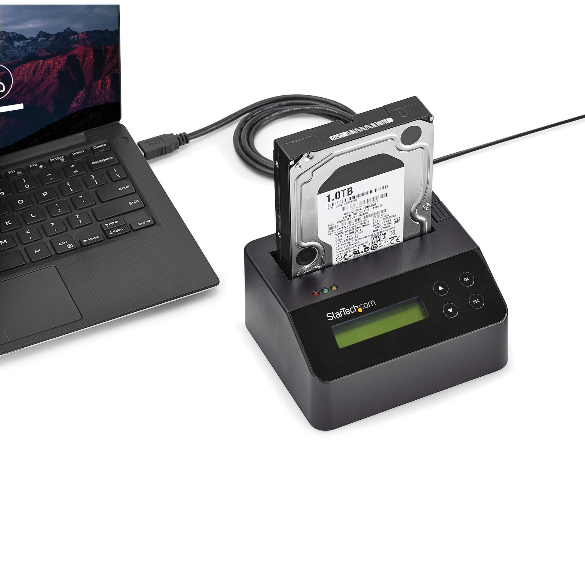 StarTech.com SDOCK1EU3P2 media duplicator HDD/SSD duplicator Black 1 copies