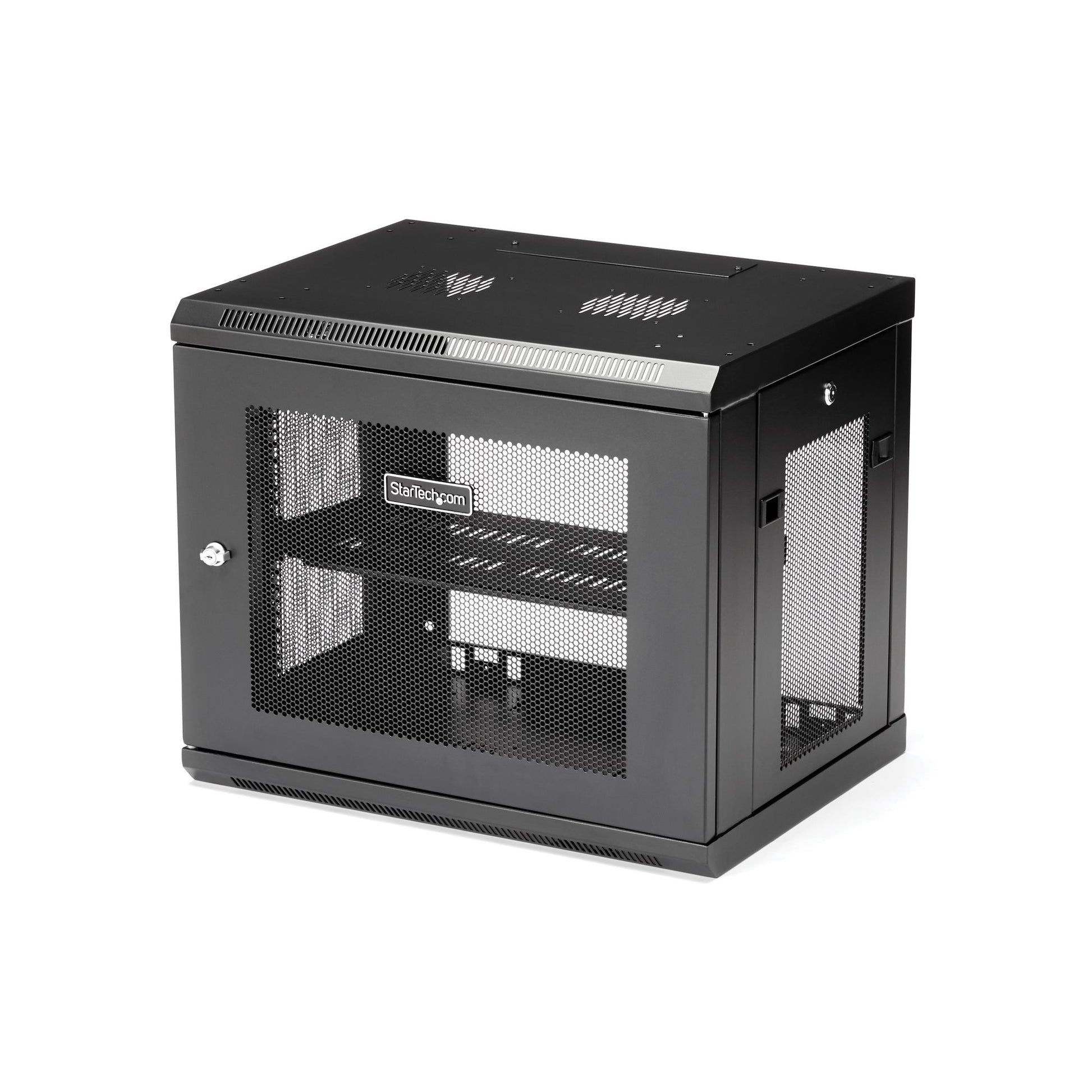 StarTech.com RK9WALM rack cabinet 9U Wall mounted rack Black