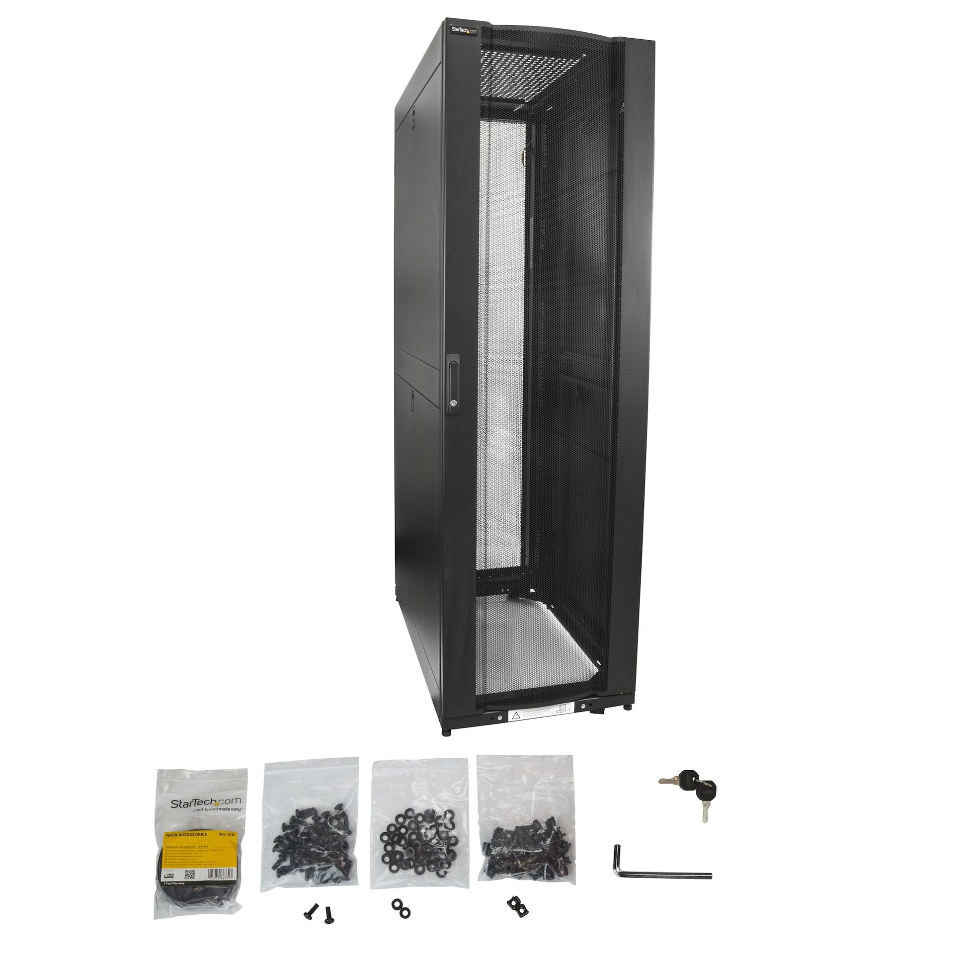 StarTech.com RK4242BK24 rack cabinet 42U Freestanding rack Black