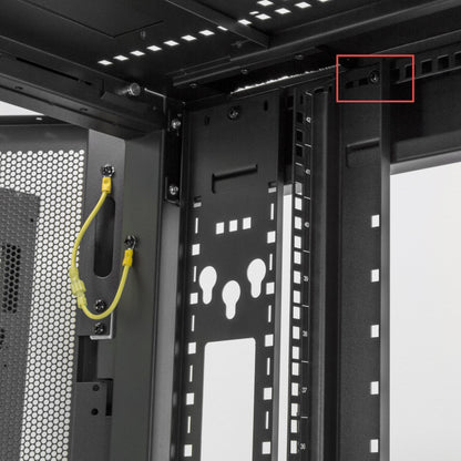 StarTech.com RK2537BKM rack cabinet 25U Freestanding rack Black