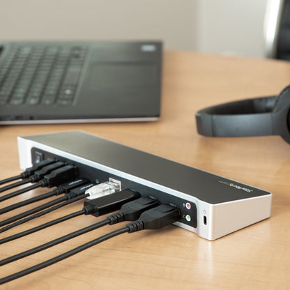 StarTech.com DK30CH2DPPD laptop dock/port replicator Wired USB 3.2 Gen 1 (3.1 Gen 1) Type-C Black, Silver