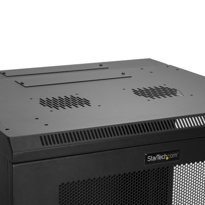 StarTech.com RK1224WALHM rack cabinet 12U Wall mounted rack Black