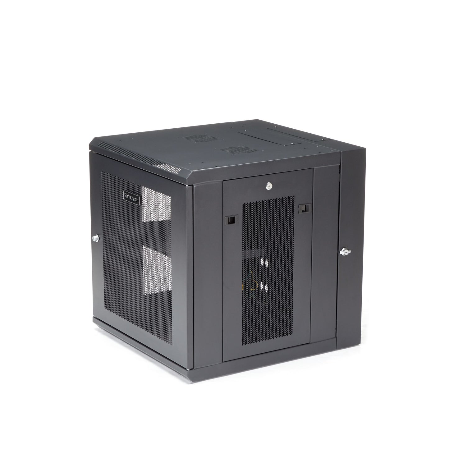 StarTech.com RK1224WALHM rack cabinet 12U Wall mounted rack Black