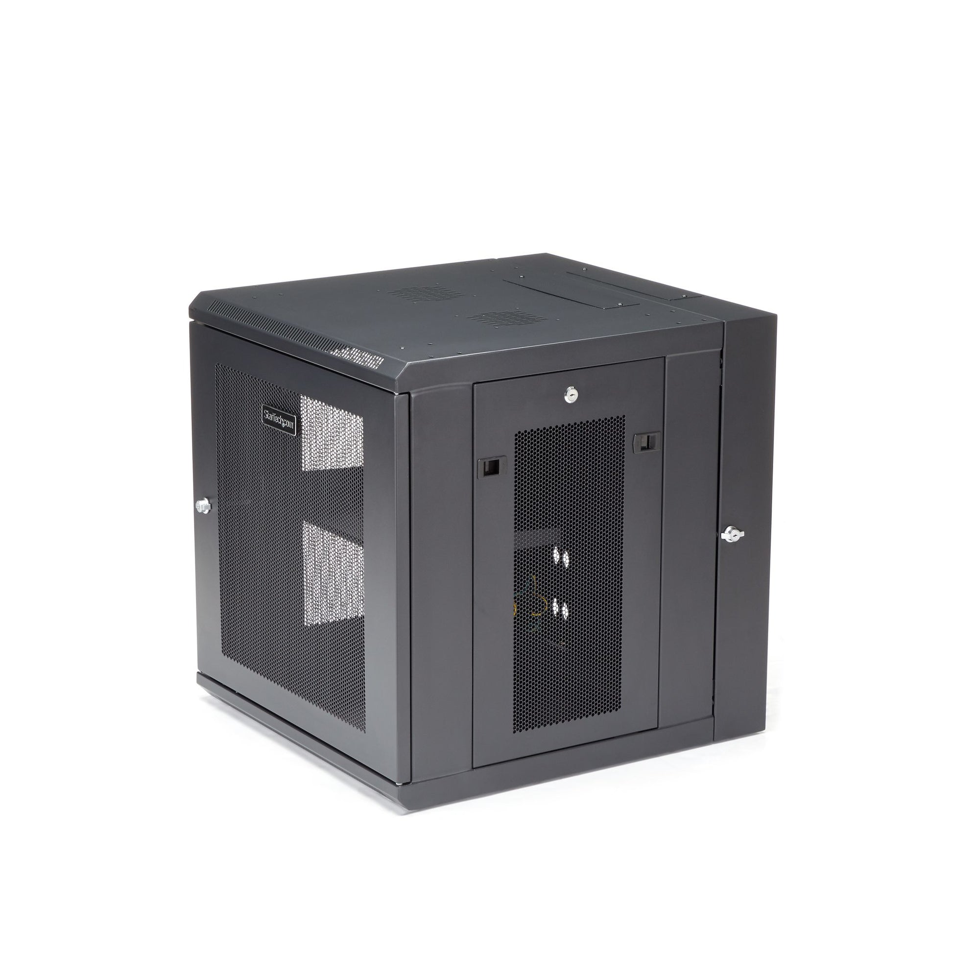 StarTech.com RK1224WALHM rack cabinet 12U Wall mounted rack Black