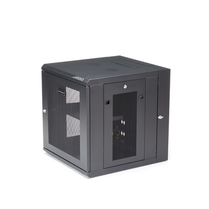 StarTech.com RK1224WALHM rack cabinet 12U Wall mounted rack Black