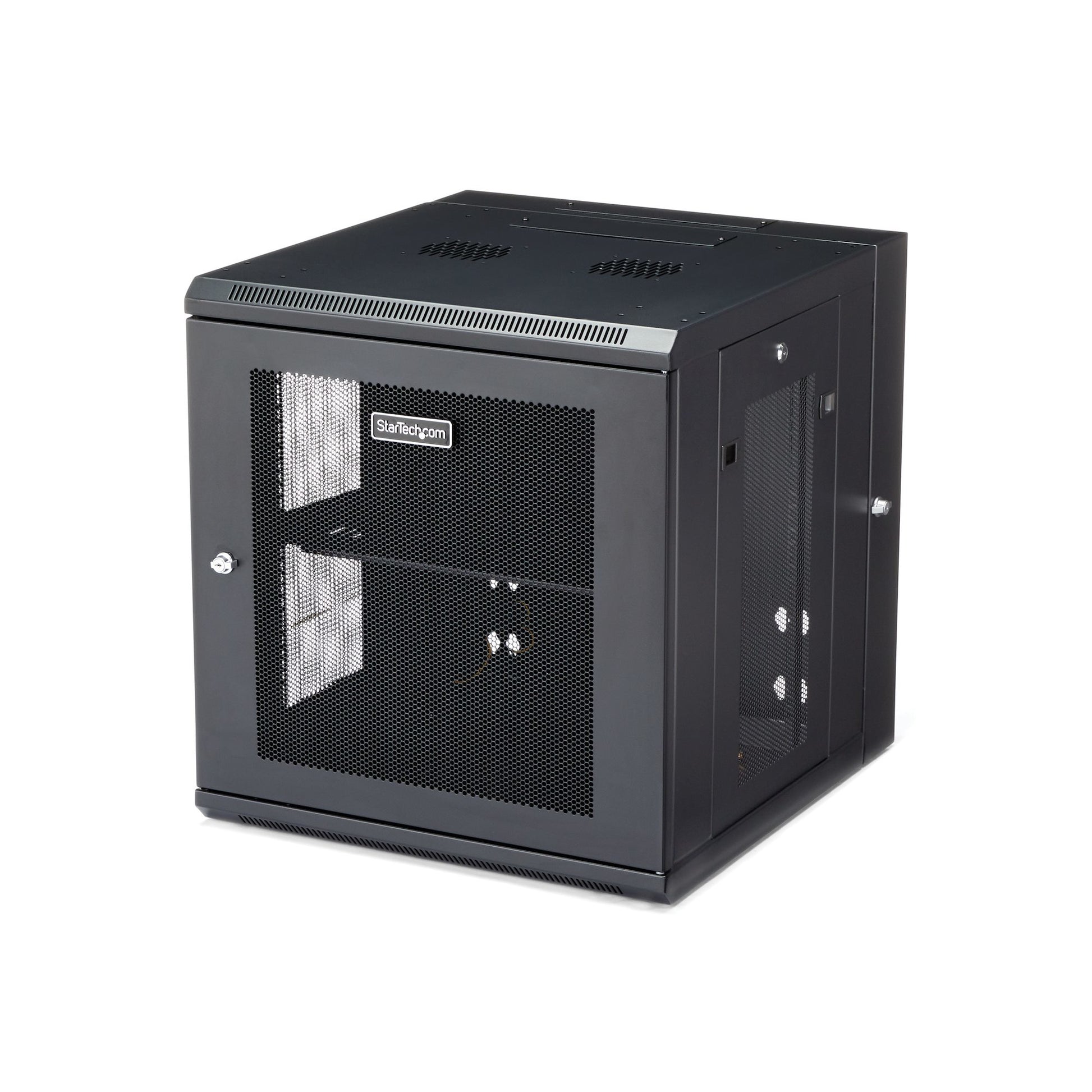 StarTech.com RK1224WALHM rack cabinet 12U Wall mounted rack Black