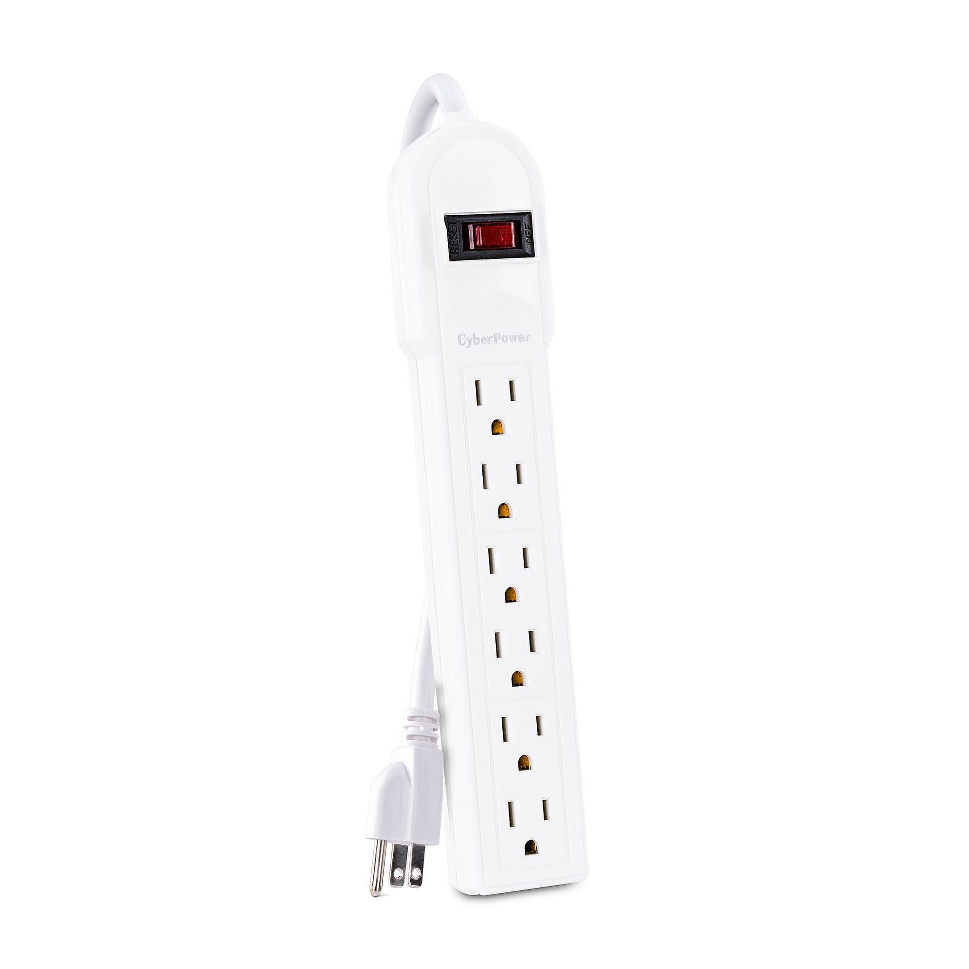 CyberPower CSB606W surge protector White 6 AC outlet(s) 125 V 78.7" (2 m)