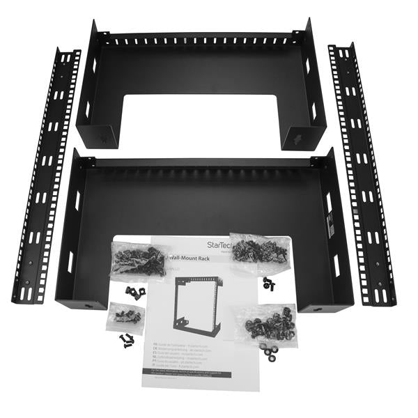 StarTech.com RK12WALLO rack cabinet 12U Wall mounted rack Black