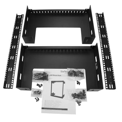 StarTech.com RK12WALLO rack cabinet 12U Wall mounted rack Black