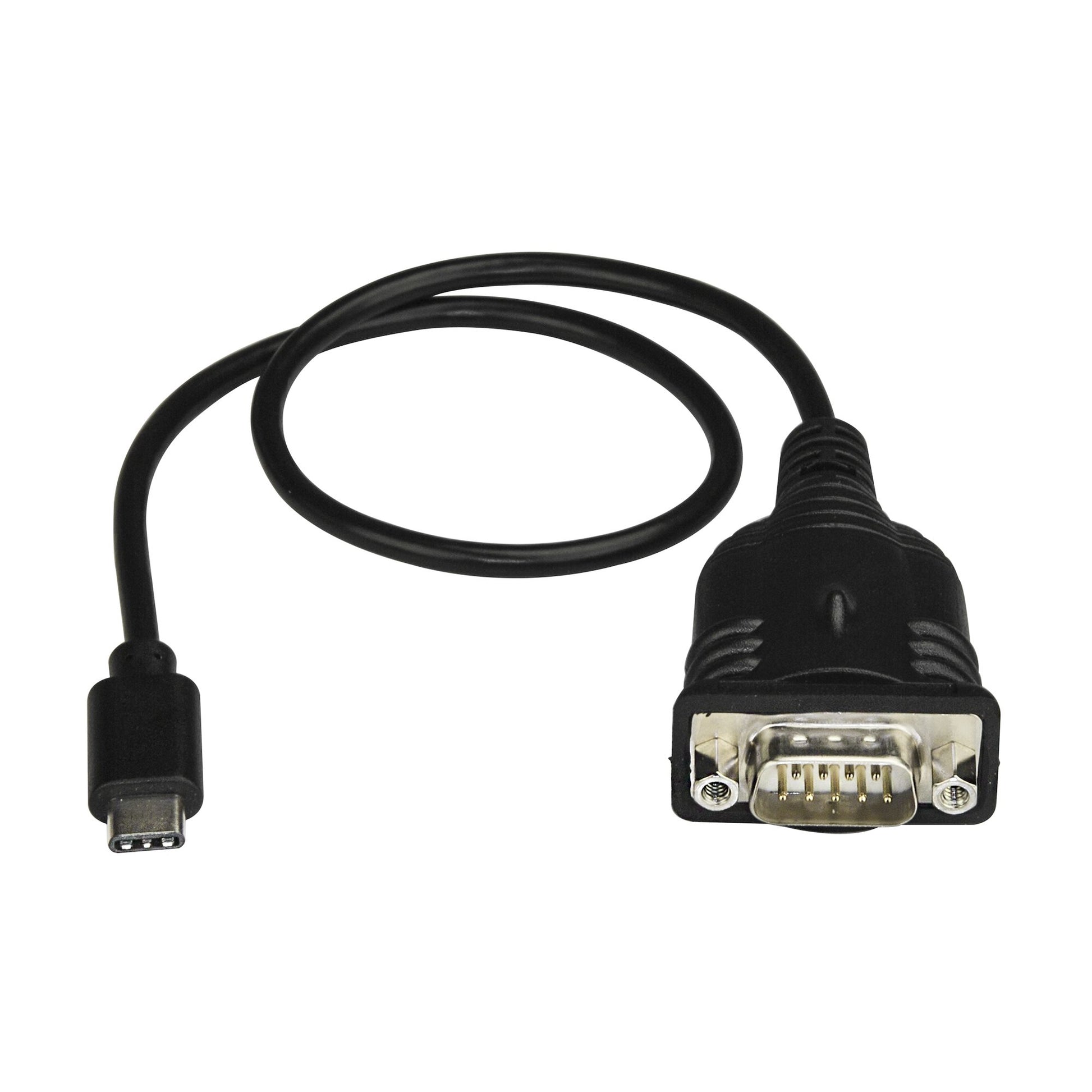StarTech.com ICUSB232PROC serial cable Black 15.7" (0.4 m) USB C DB-9