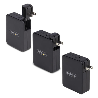 StarTech.com 3114GCN-WALL-CHARGER mobile device charger Universal Black AC Fast charging Indoor