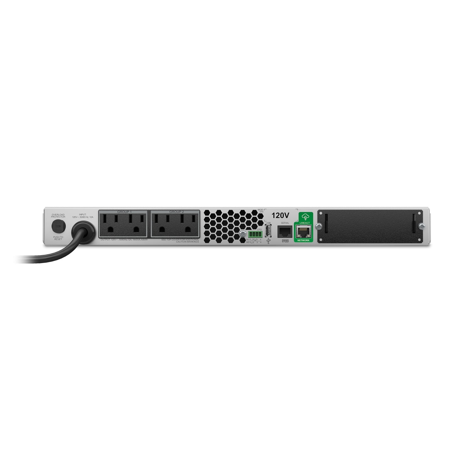 APC SMT1500RM1UC uninterruptible power supply (UPS) Line-Interactive 1.44 kVA 1000 W 4 AC outlet(s)