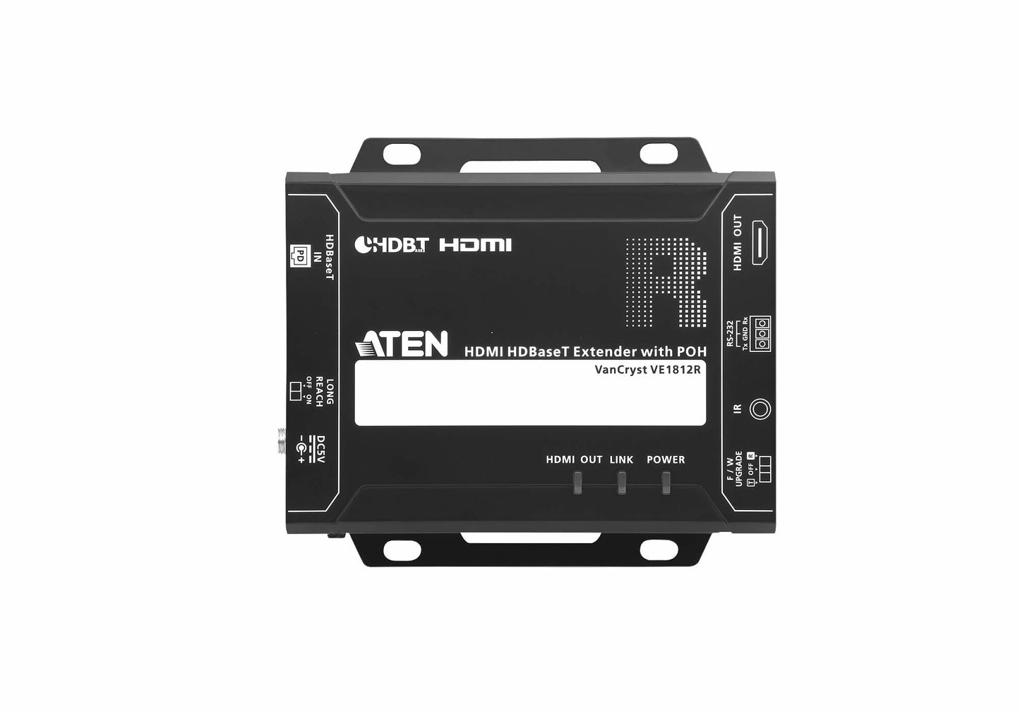 ATEN VE1812R AV extender AV receiver Black