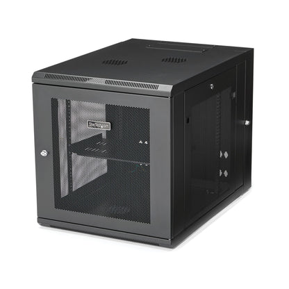 StarTech.com RK1232WALHM rack cabinet 12U Wall mounted rack Black