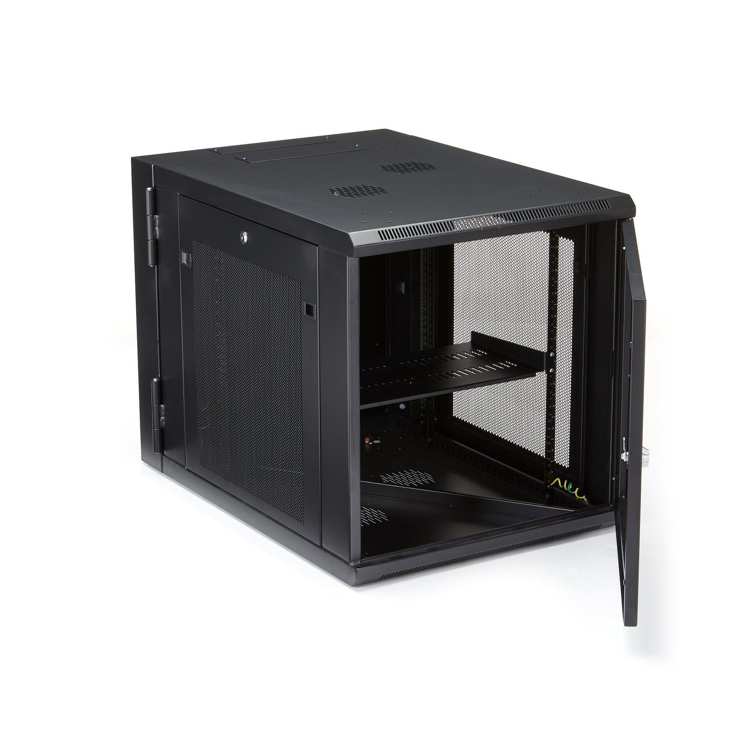 StarTech.com RK1232WALHM rack cabinet 12U Wall mounted rack Black