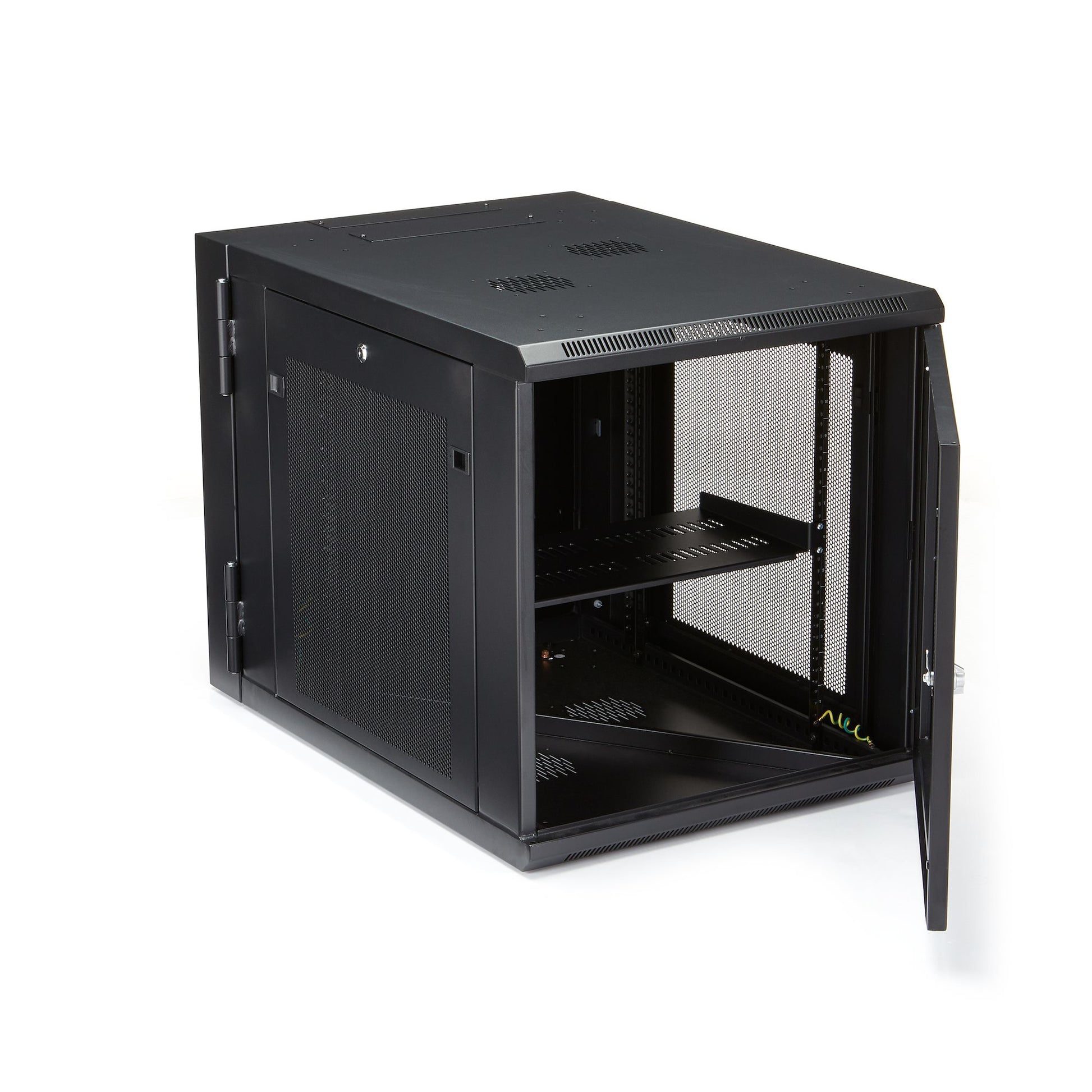StarTech.com RK1232WALHM rack cabinet 12U Wall mounted rack Black