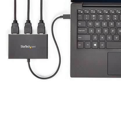 StarTech.com MSTCDP123HD USB graphics adapter 3840 x 2160 pixels Black