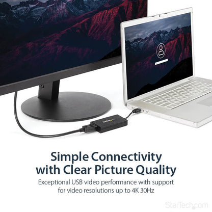 StarTech.com USB32DP4K USB graphics adapter 3840 x 2160 pixels Black