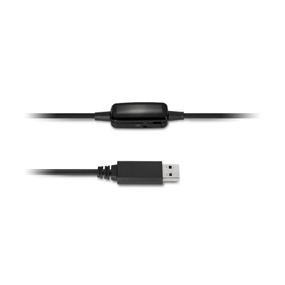 Kensington K33065WW headphones/headset Wired Head-band Office/Call center USB Type-A Black