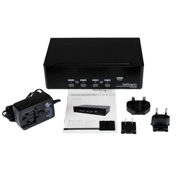 StarTech.com SV431DD2DUA KVM switch Black