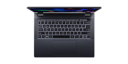 Acer TravelMate P4 TMP414-53G-78YY Intel® Core™ i7 i7-1355U Laptop 14" WQXGA 32 GB DDR4-SDRAM 512 GB SSD NVIDIA GeForce RTX 2050 Wi-Fi 6 (802.11ax) Windows 11 Pro Blue