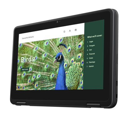 DELL Chromebook 3120 2-in-1 Intel® N N100 11.6" Touchscreen HD 4 GB LPDDR5-SDRAM 64 GB eMMC Wi-Fi 6 (802.11ax) ChromeOS Black