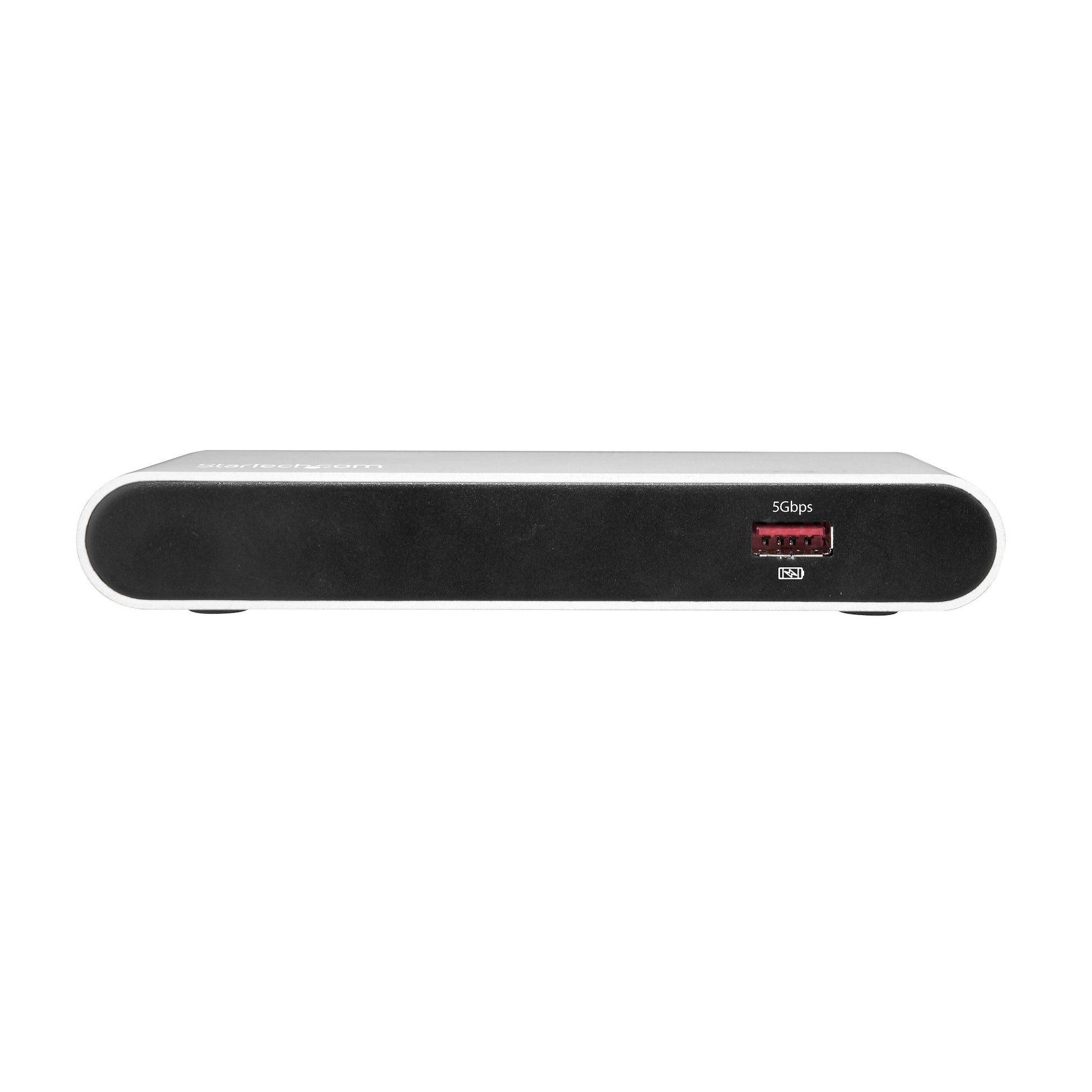 StarTech.com TB33A1C laptop dock/port replicator Wired Thunderbolt 3 Black, Silver