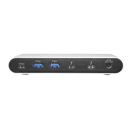 StarTech.com TB33A1C laptop dock/port replicator Wired Thunderbolt 3 Black, Silver